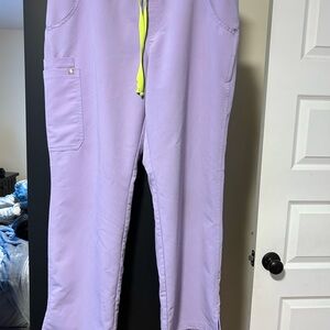 Figs Lilac Dawn Kade Scrub Pants Large Size